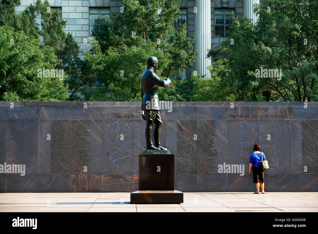 The freedom plaza in Washington DC Stock Photo Alamy