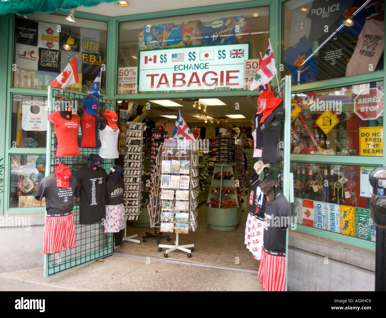 A souvenir store in Montreal, Canada Stock Photo 4667839 Alamy