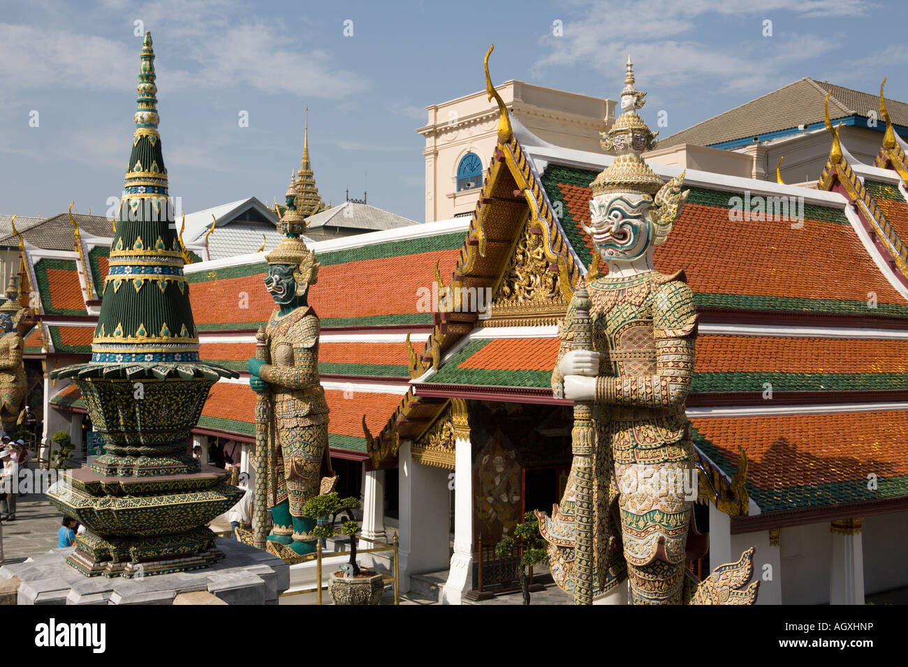 Prasat Phra Debidorn, Grand Palace, Thailand Stock Photo