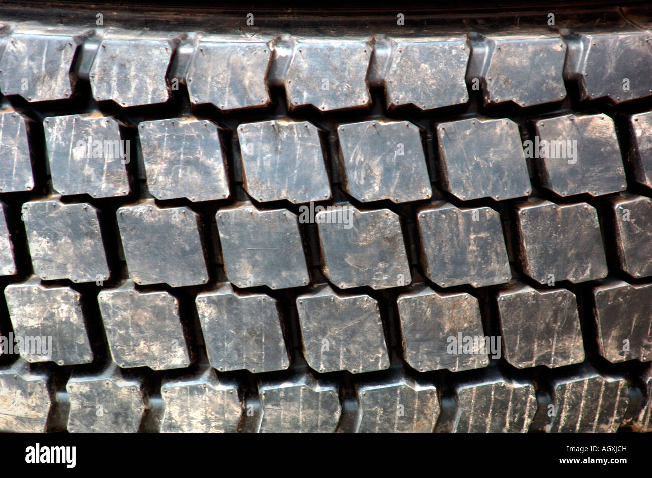 Closeup Of A Tyre Tread . Stock Photo