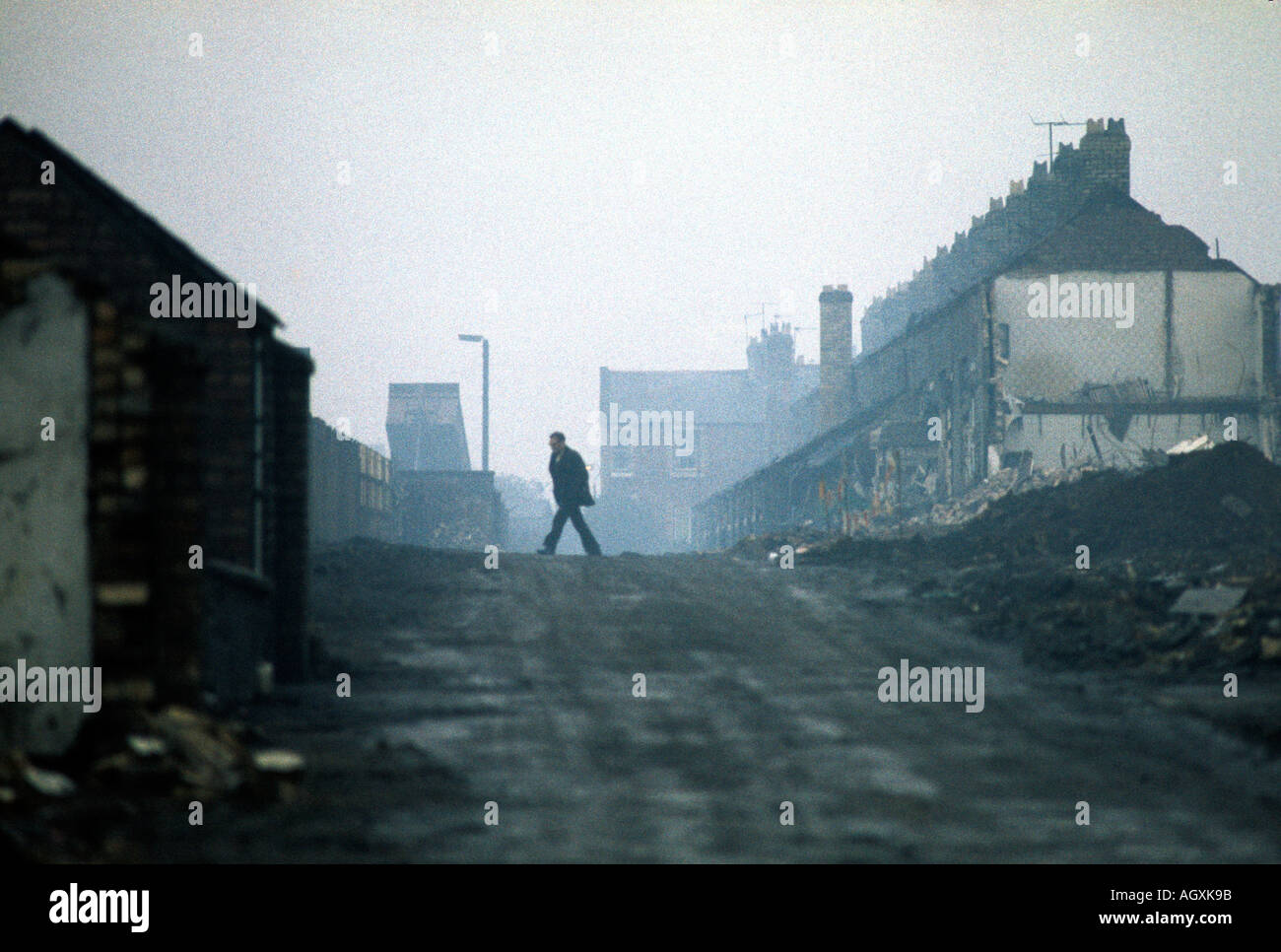 DERELICT HOUSES COUNTY DURHAM 1980 S Stock Photo Alamy