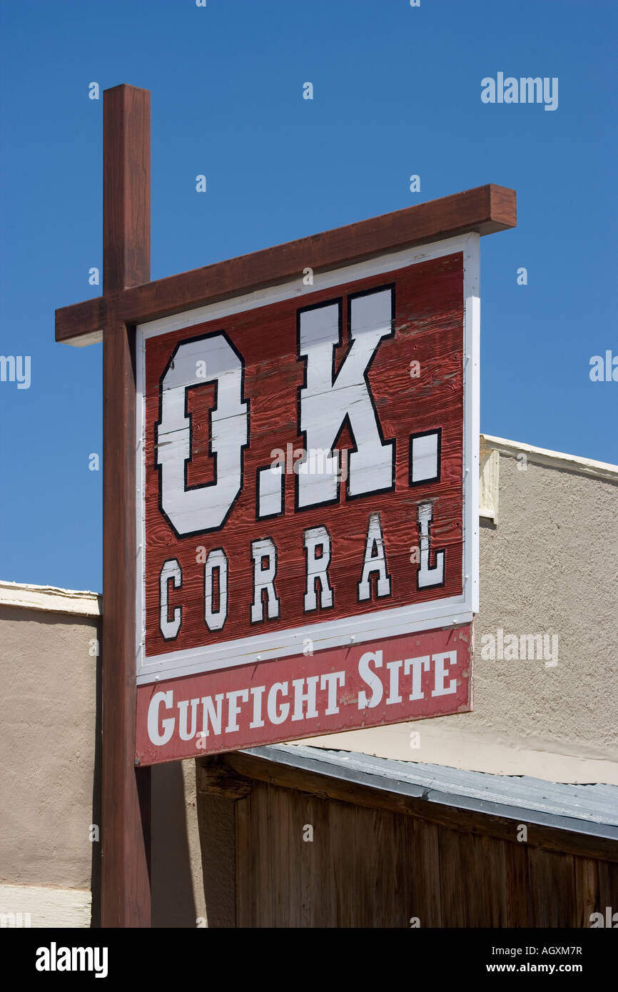 The OK Corral Tombstone Arizona Stock Photo