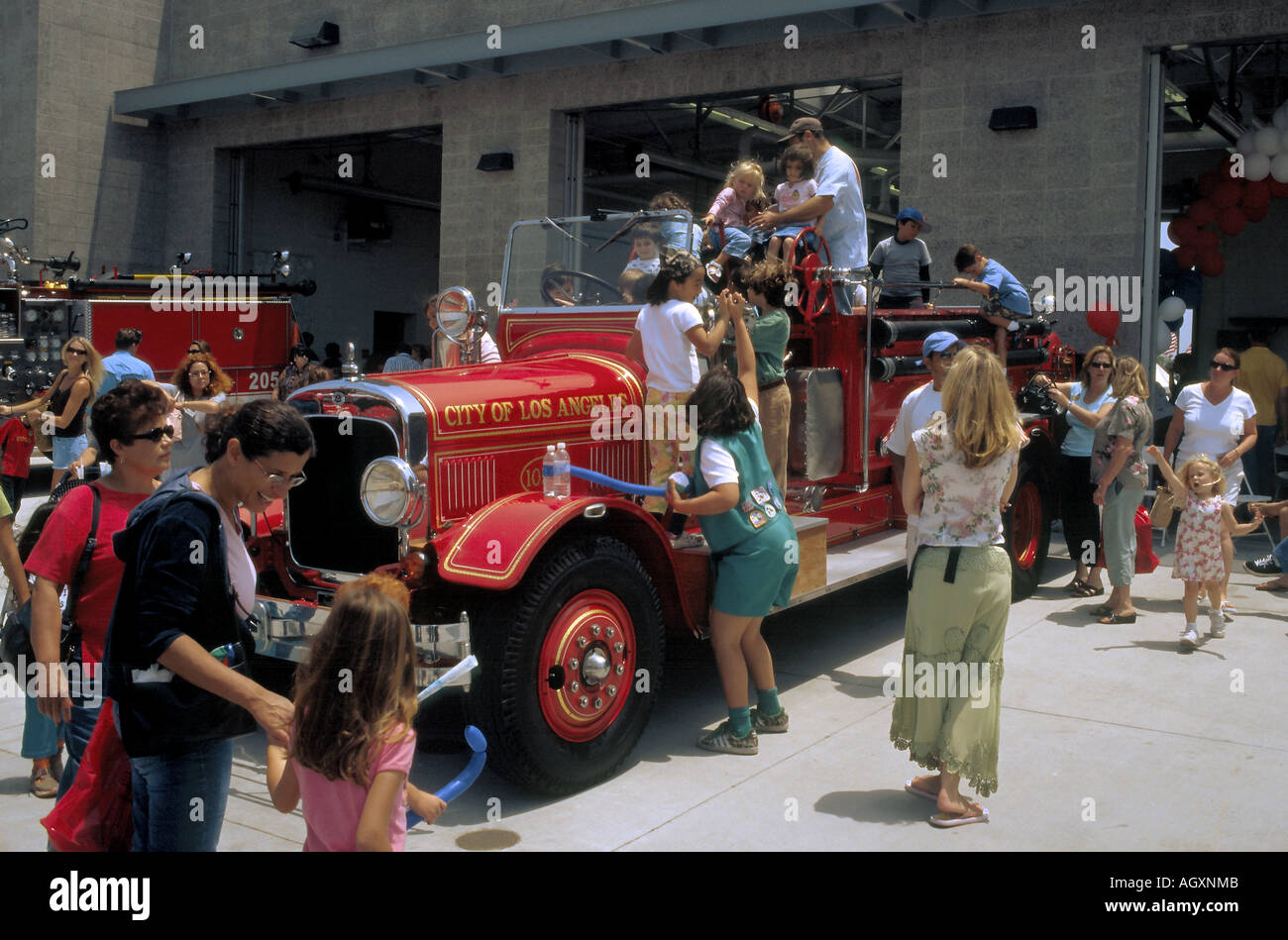 Grand Opening celebrations at Firestation 5 in Westchester, Los Angeles