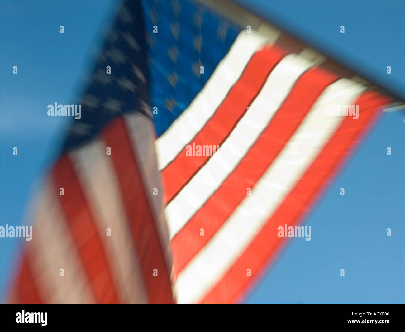 American flag flies Stock Photo Alamy