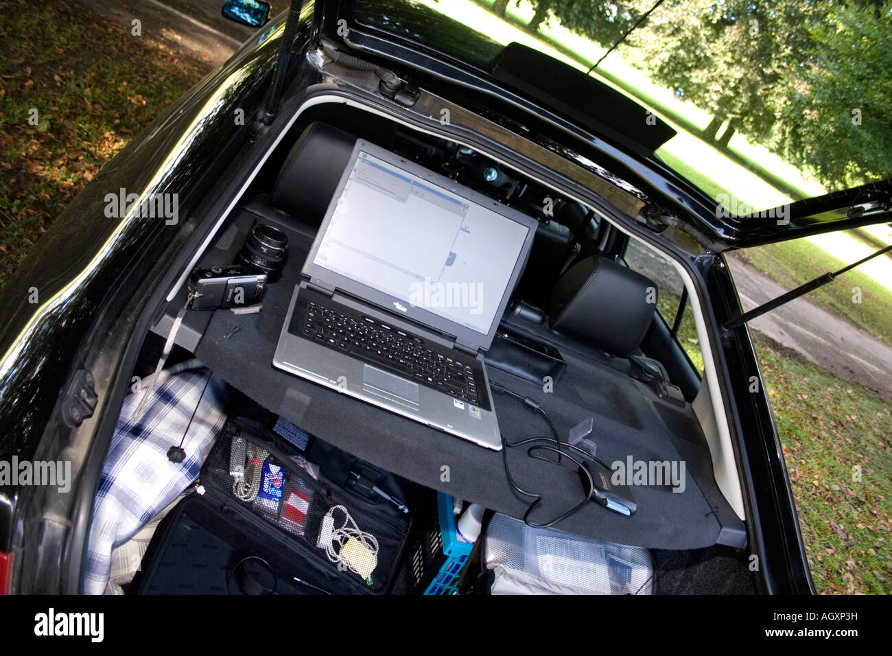 Mobile Office Stock Photo