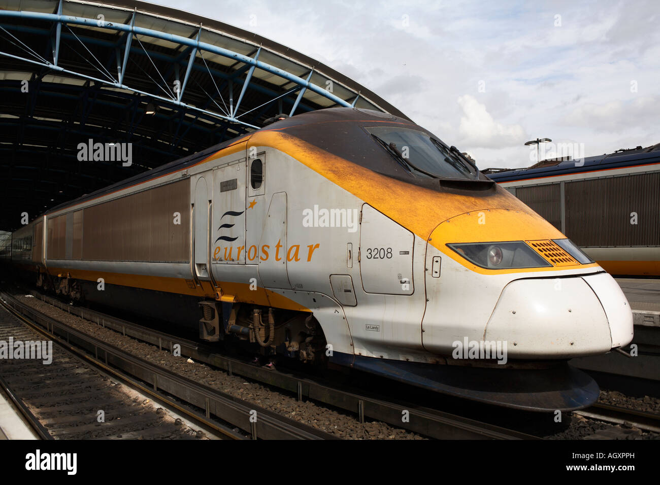 Eurostar Train at Waterloo International Stock Photo