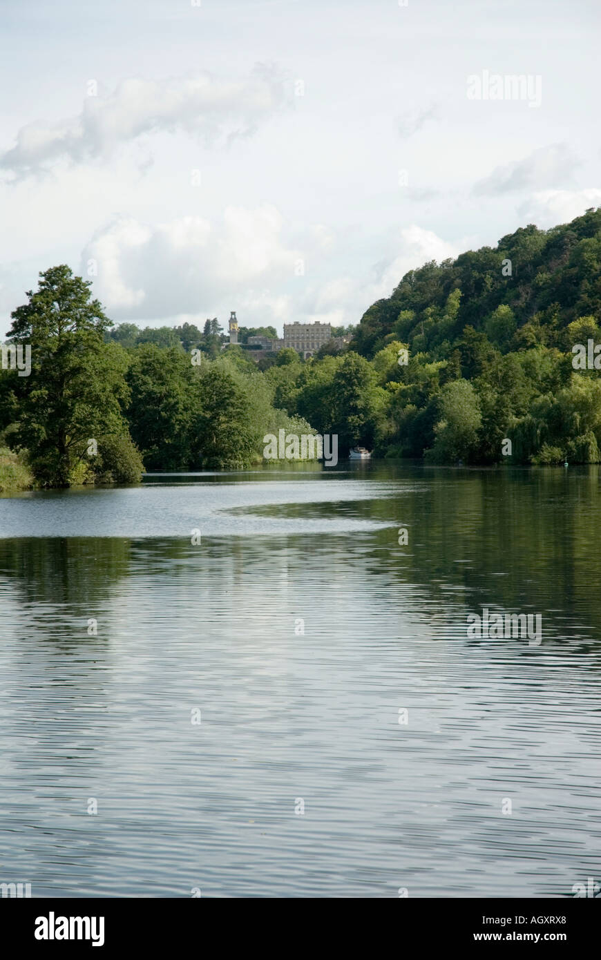 Cliveden Reach showing Cliveden House Stock Photo