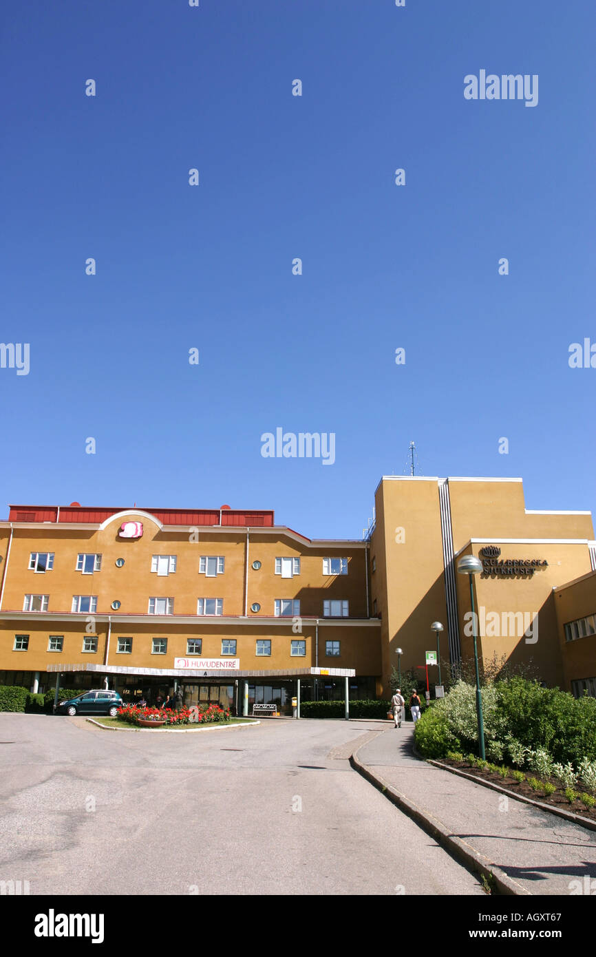 A hospital in Katrineholm, Sweden, called Kullbergska Sjukhuset Stock