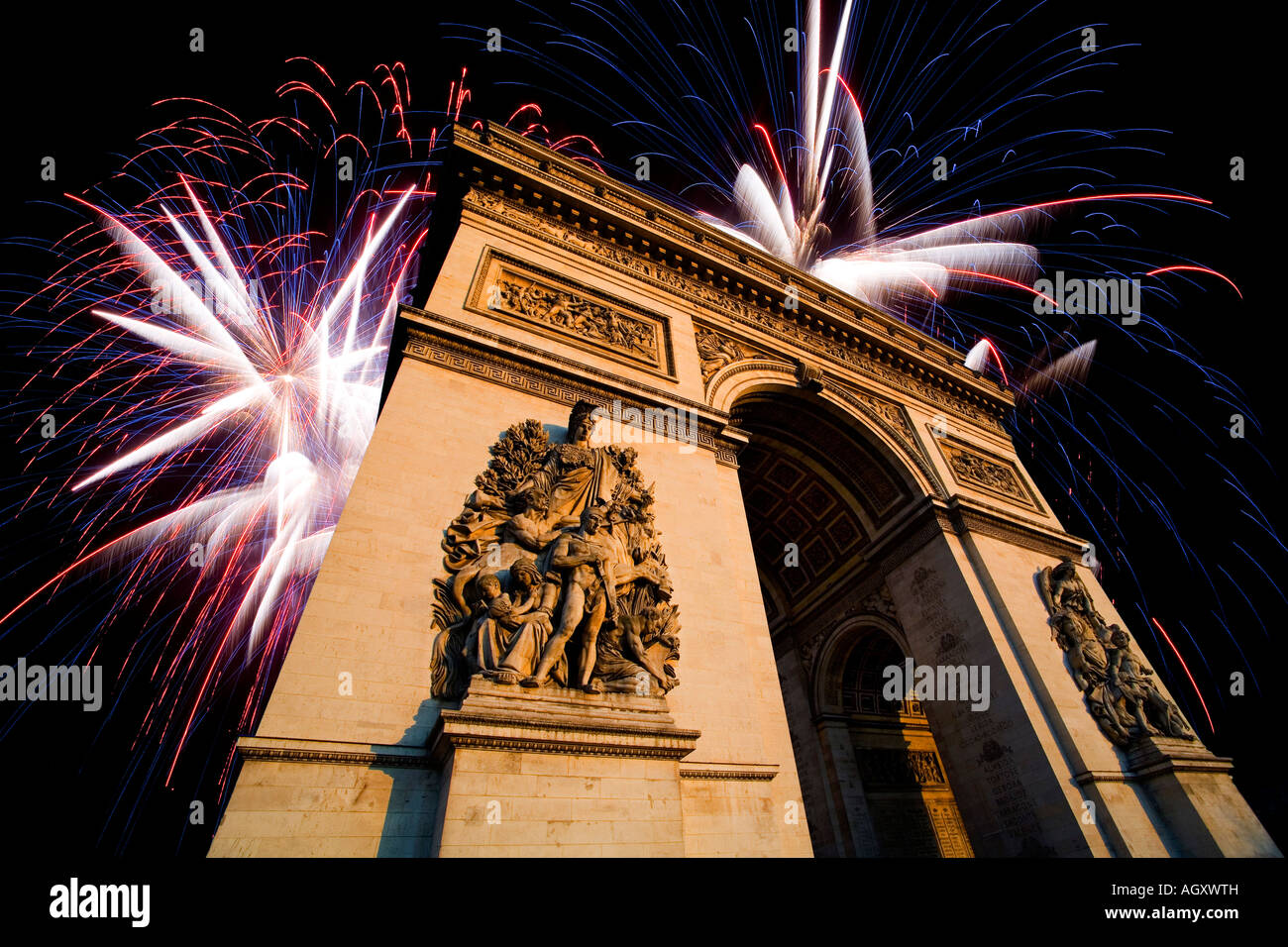 Arc of Triumph, Paris, France Stock Photo