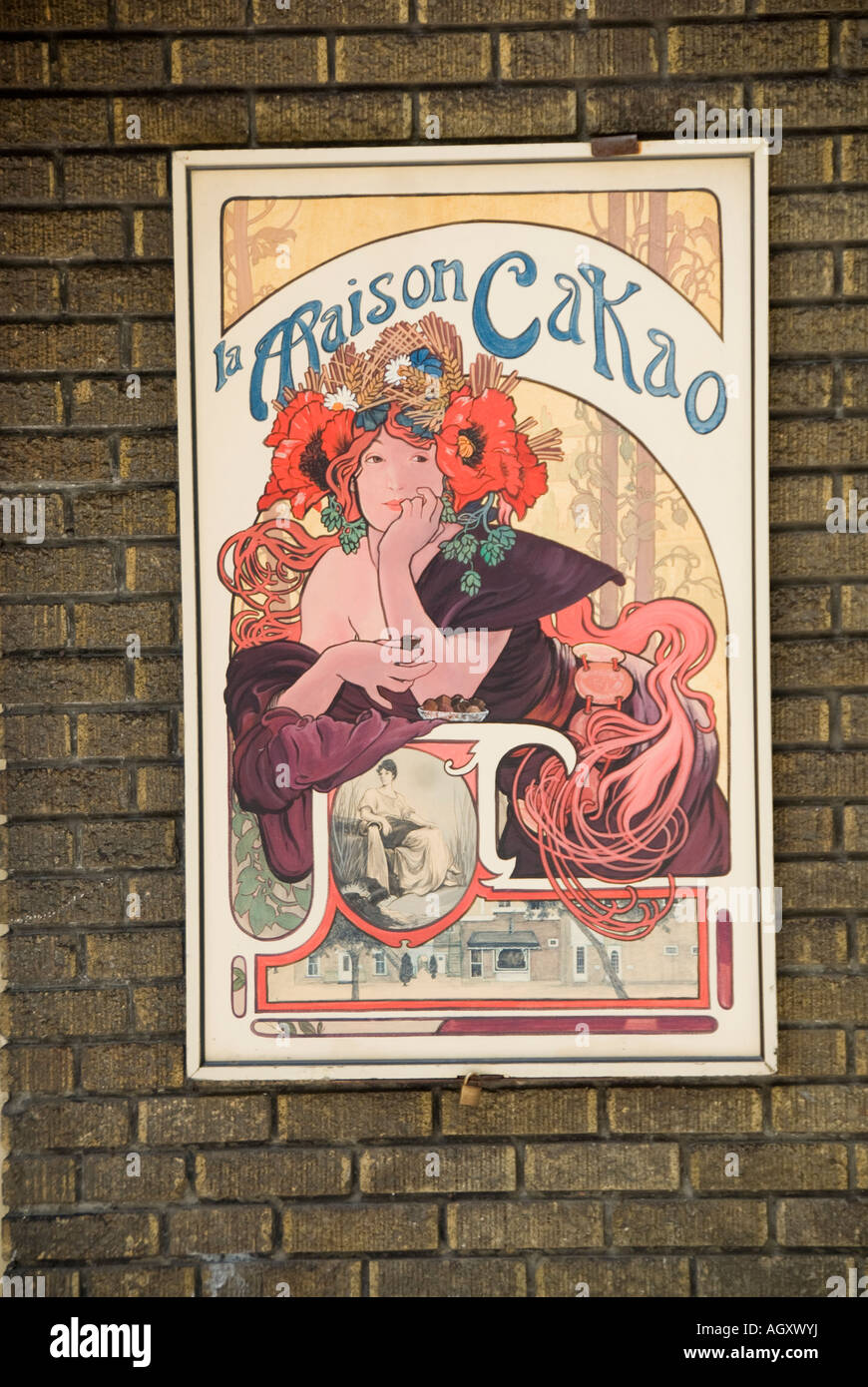 Canada Montreal Quebec Little Italy Neighborhood Chocolate Store sign