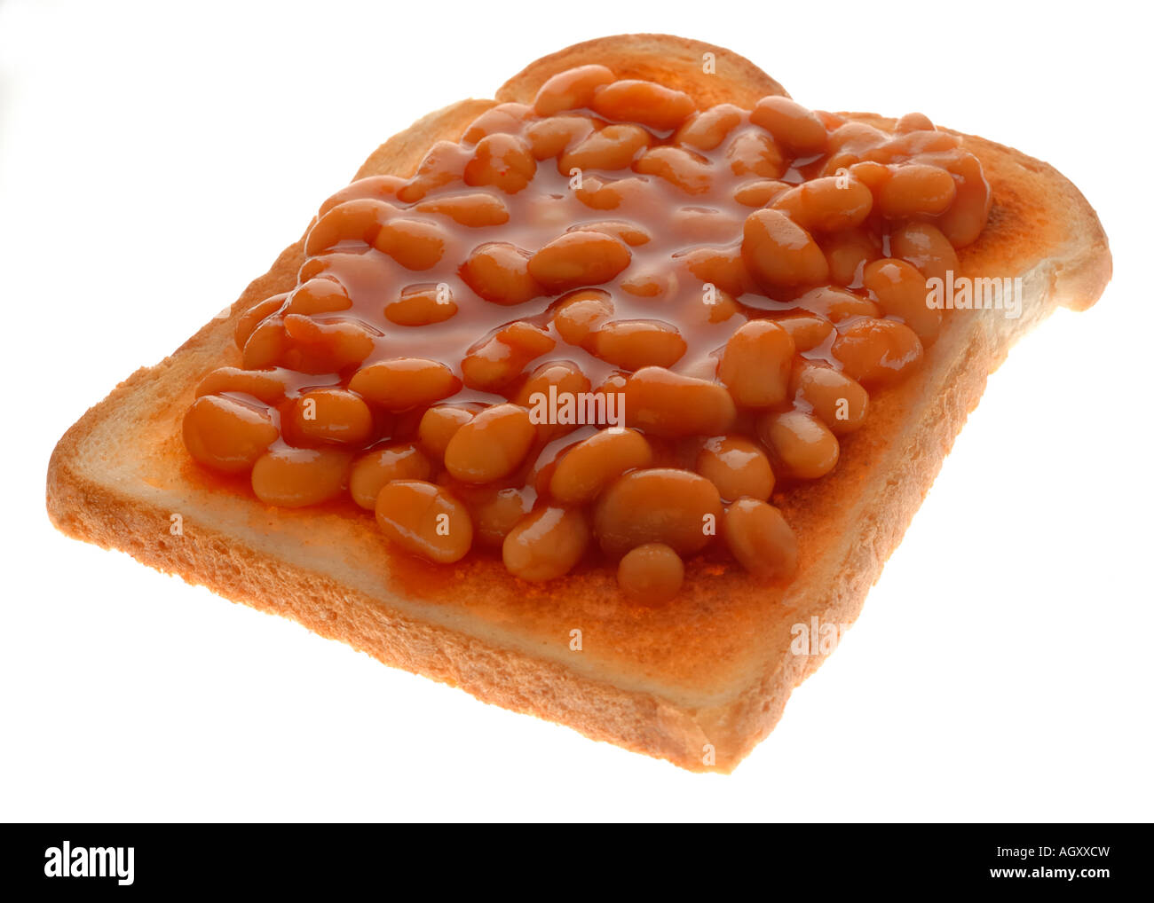 Baked Beans on Toast Stock Photo Alamy