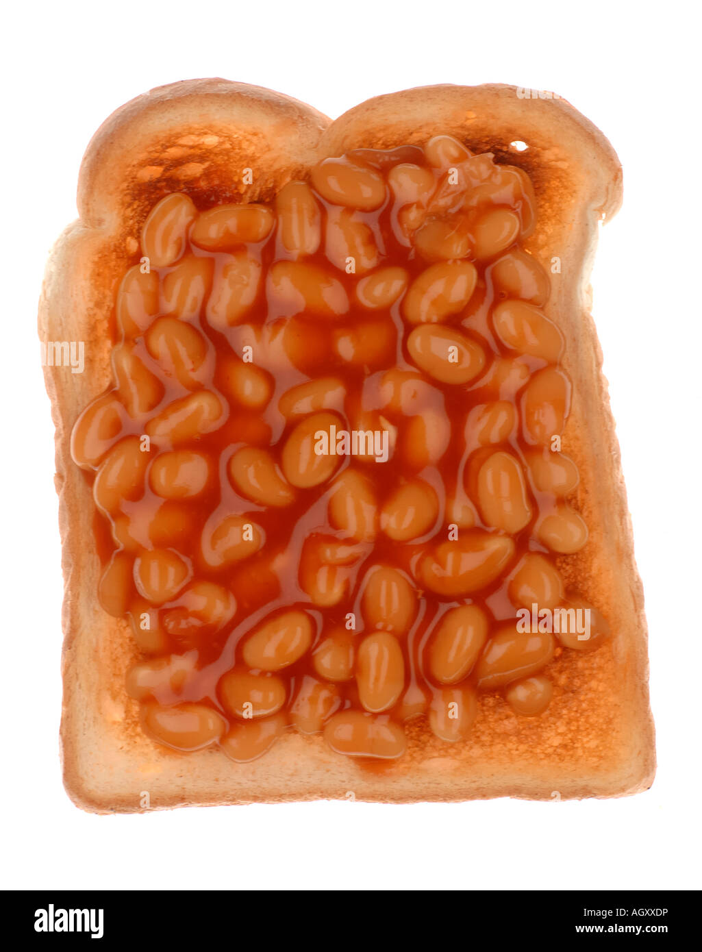 Baked Beans on Toast Stock Photo Alamy