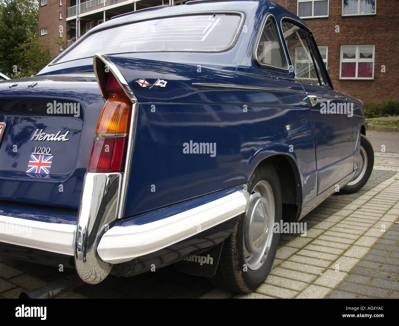 rear view of triumph herald coupe Stock Photo