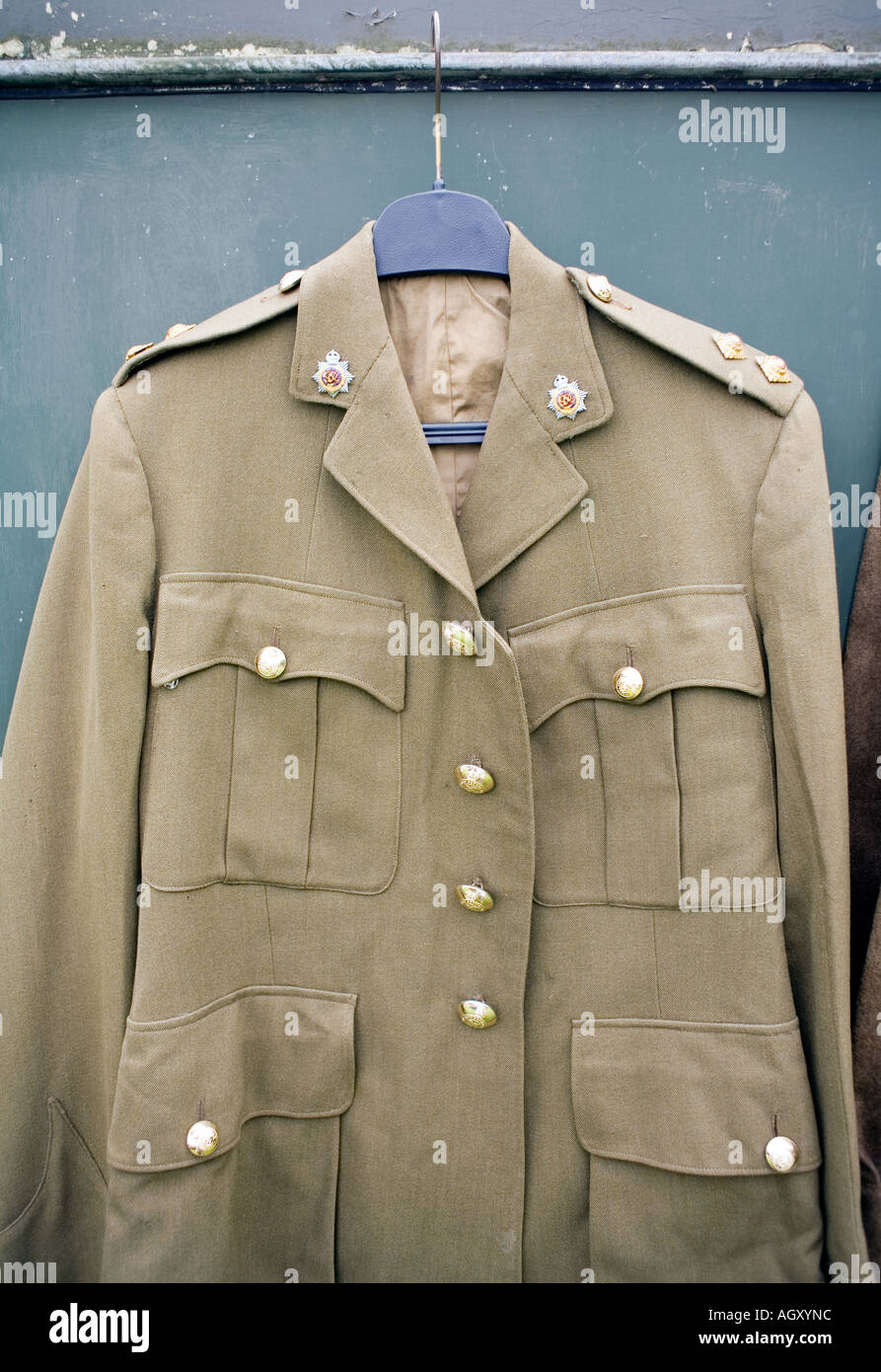World War 2 WW2 Royal Army Service Corps lieutenant officer No 2 uniform Stock Photo