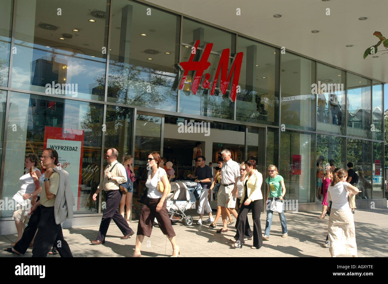 H&M clothes shop in Warsaw Stock Photo - Alamy