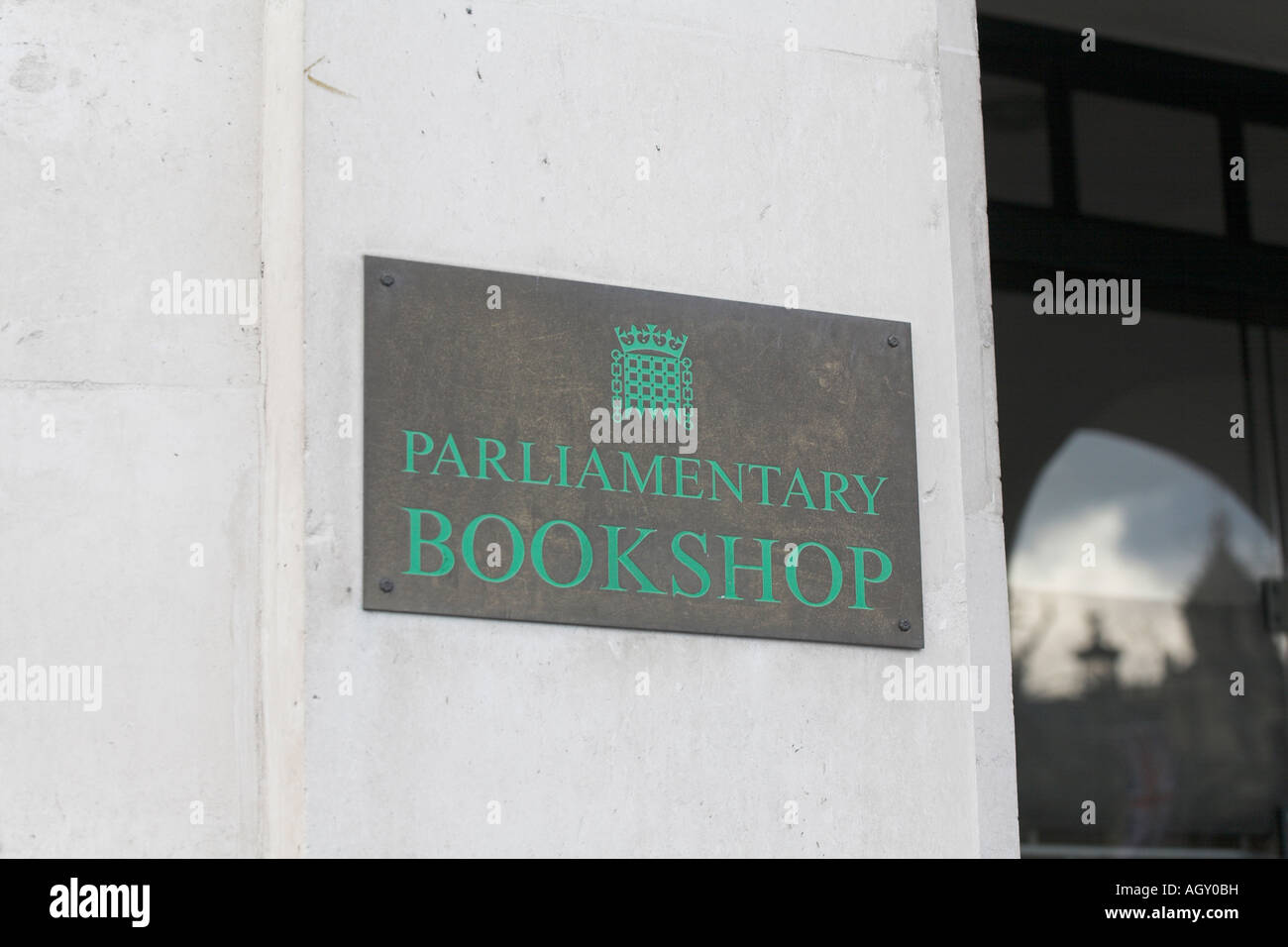 Parliamentary bookshop Westminster London UK Stock Photo