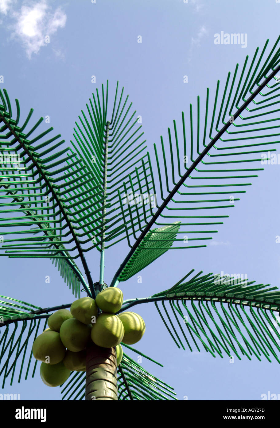 plastic palm tree vertical Stock Photo Alamy