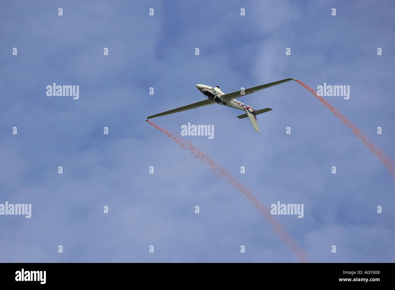 Guy Westgate performing an aerobatic display in his Fox Glider, UK