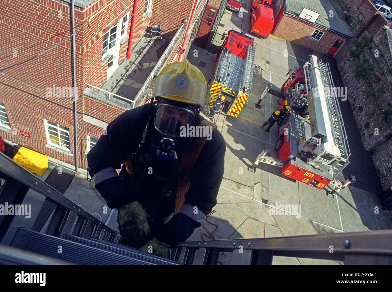 Firefighter training, Britain UK Stock Photo Alamy