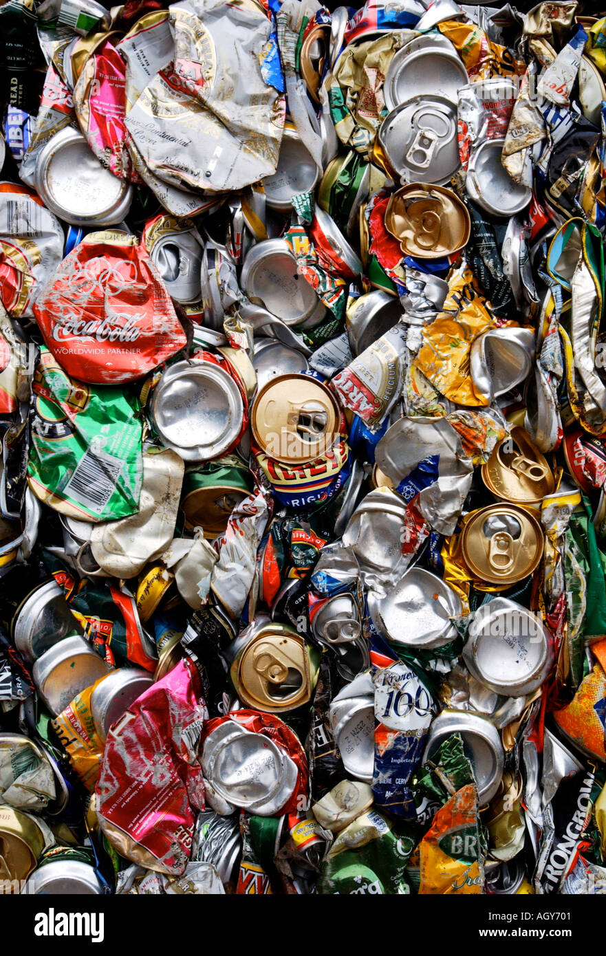 Pile crushed cans hires stock photography and images Alamy
