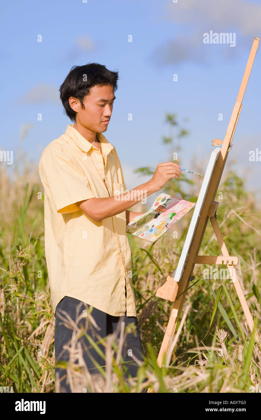 Somber man painting hi-res stock photography and images - Alamy