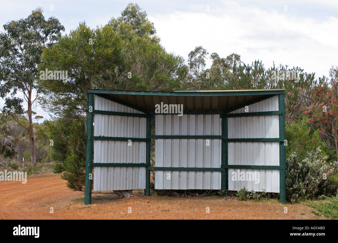 Bus Stop Kangaroo Island Australia Stock Photo