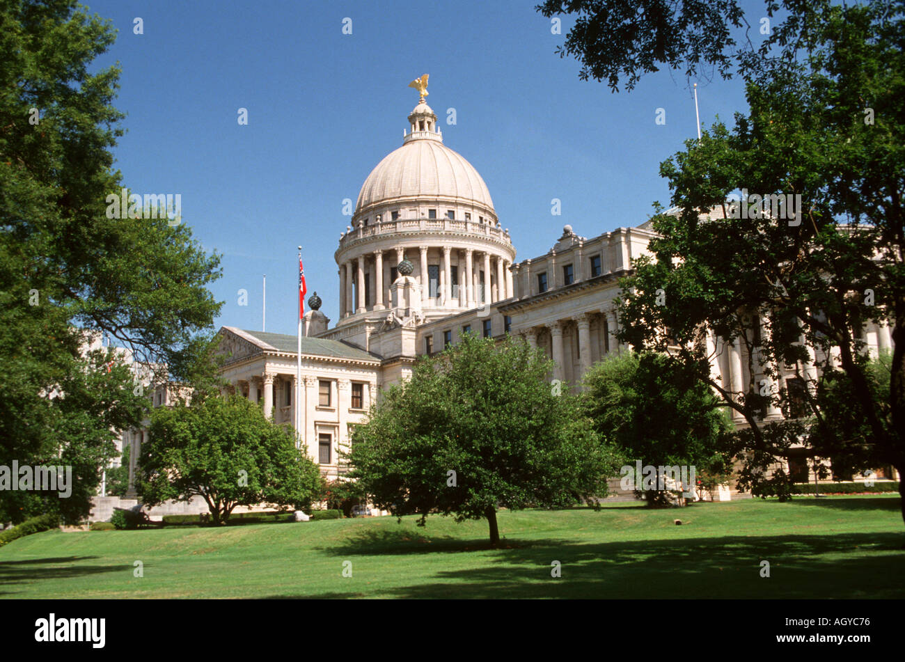 Jackson Mississippi State Capitol Building Stock Photo