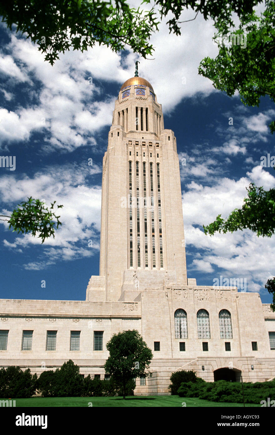 Lincoln Nebraska State Capitol Building Stock Photo - Alamy
