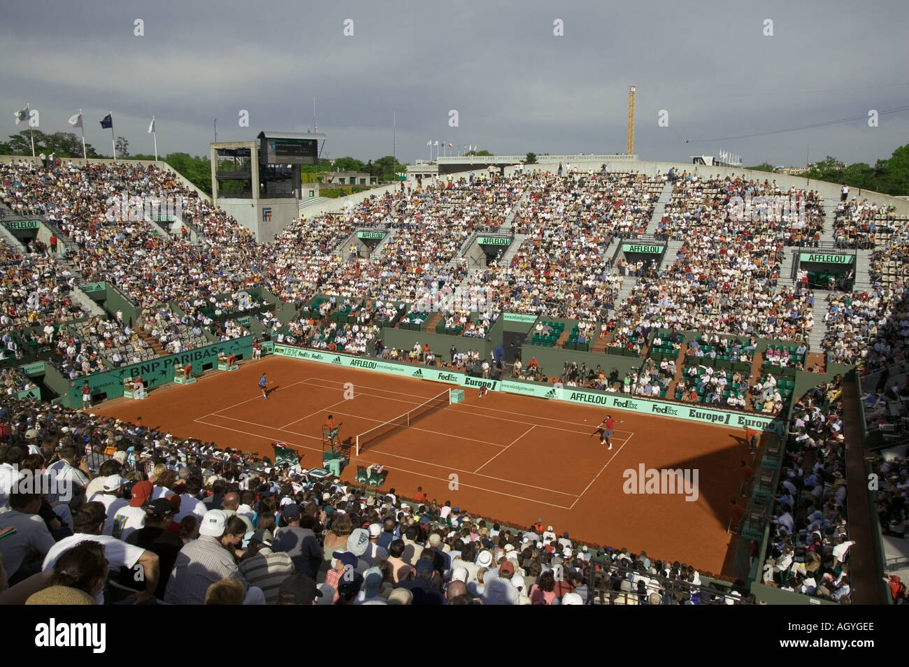 France Paris Tennis Roland Garros tournament on Suzanne Lenglen court Stock  Photo - Alamy