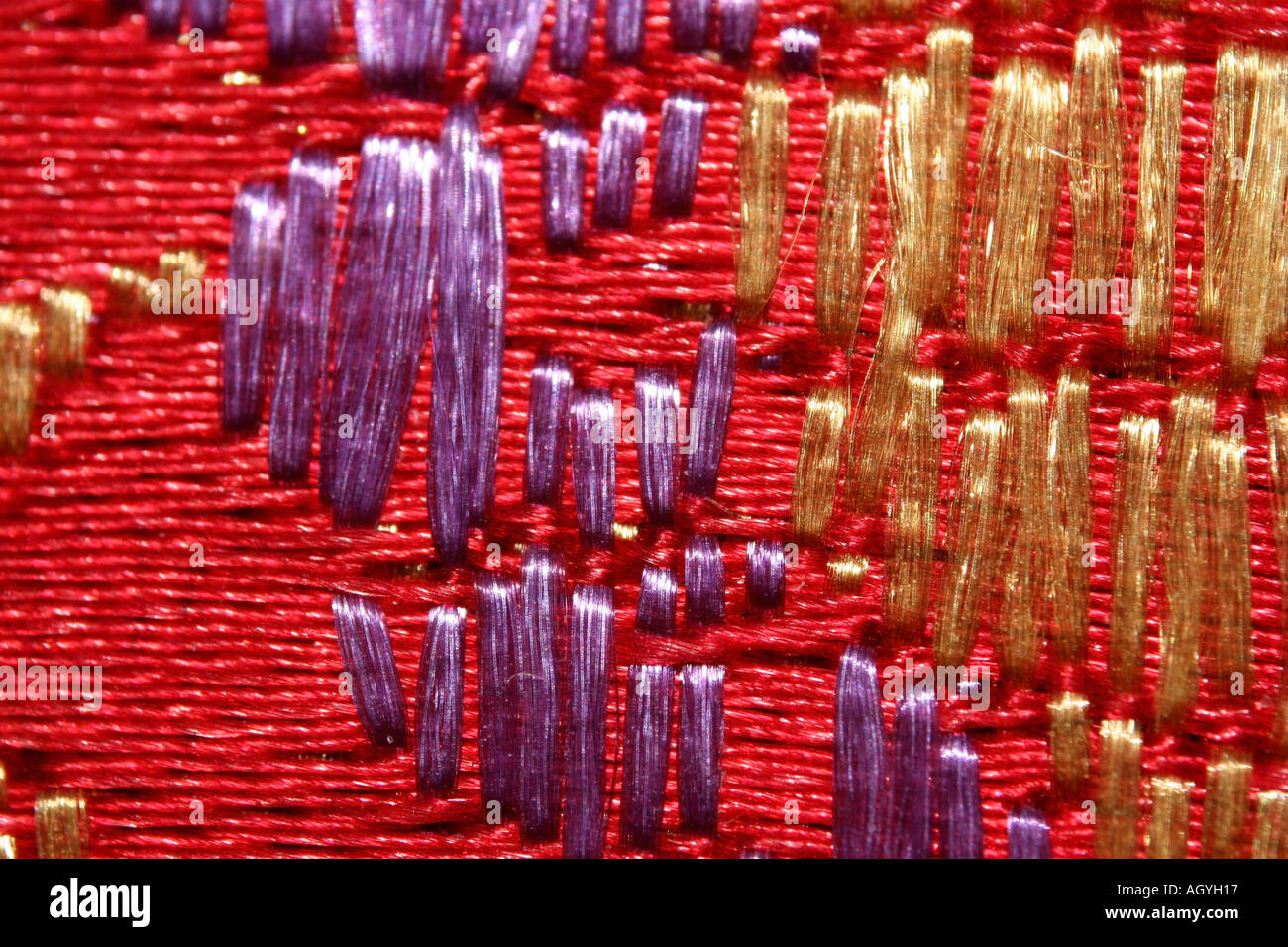 Silk thread detail Stock Photo