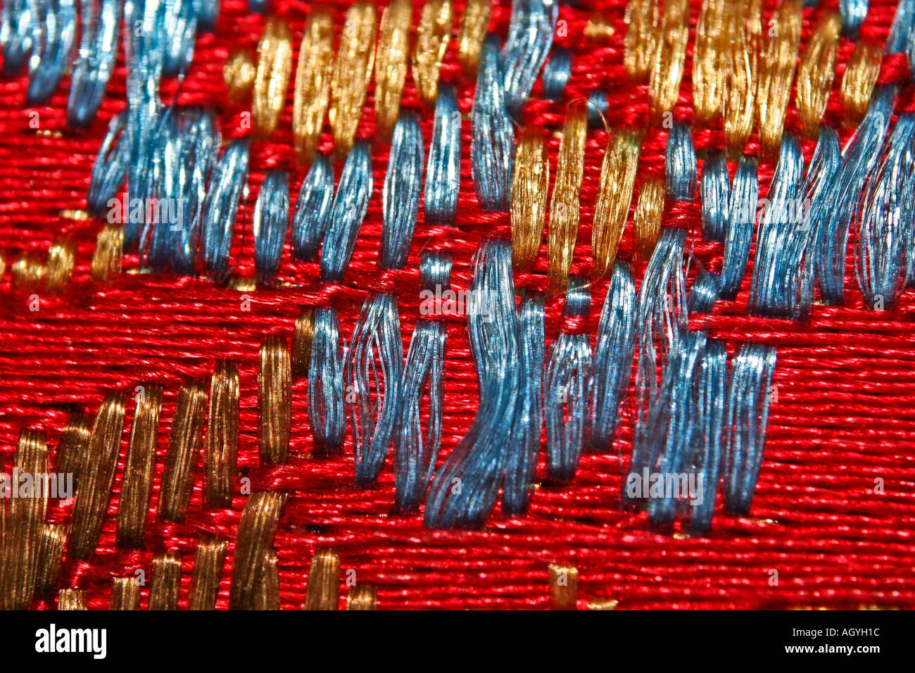 Silk thread detail Stock Photo