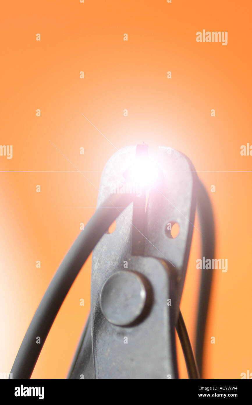 Security wires cut hires stock photography and images Alamy