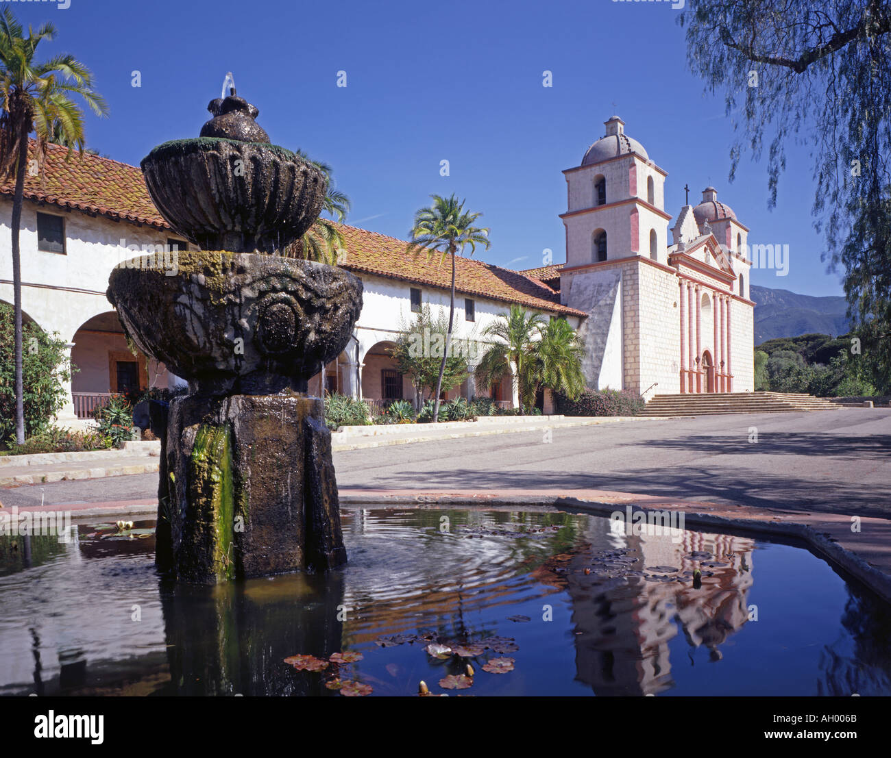 Santa Barbara Mission in California USA Stock Photo