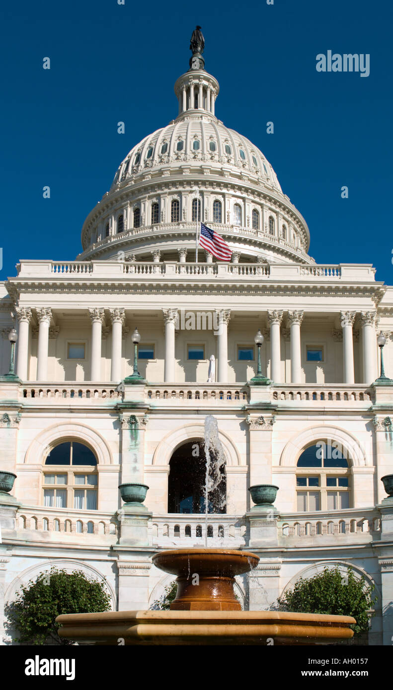 Western facade of the US Capitol Building, Washington DC, USA Stock Photo