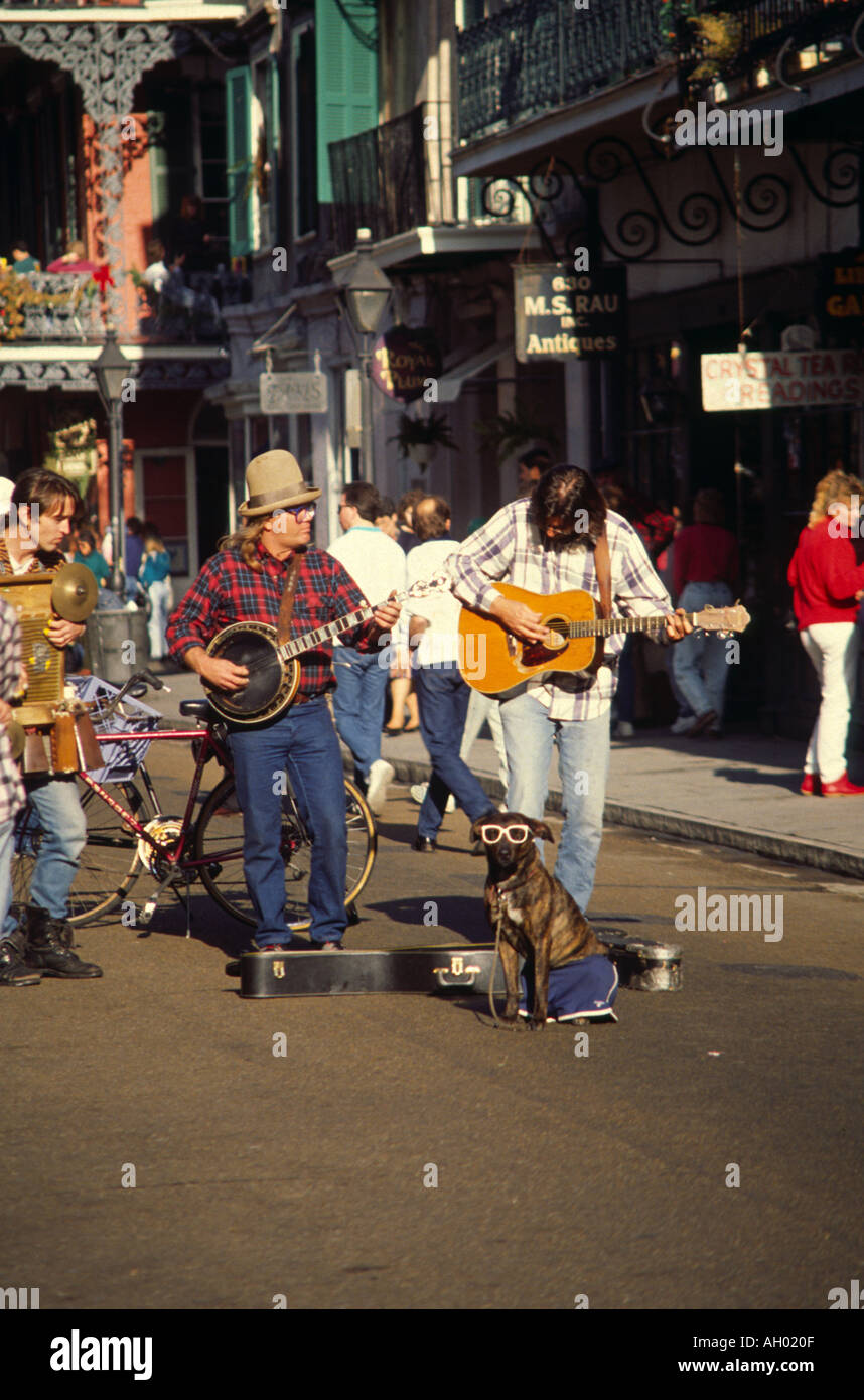 Street musicians New Orleans Louisiana USA Stock Photo - Alamy