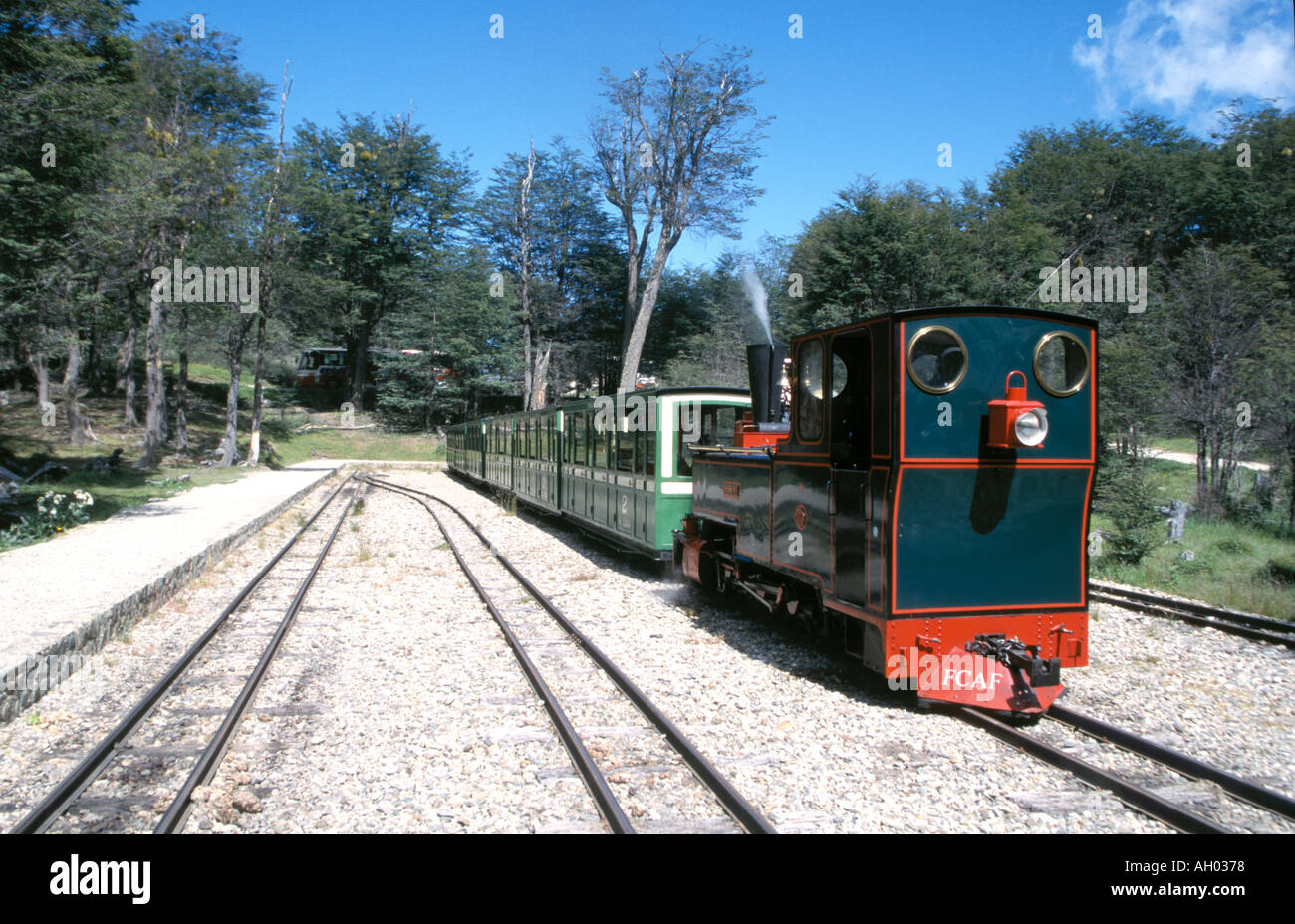 ENGINE for the 'Train to the End of the World ',Usuhaia ,Argentina Stock Photo
