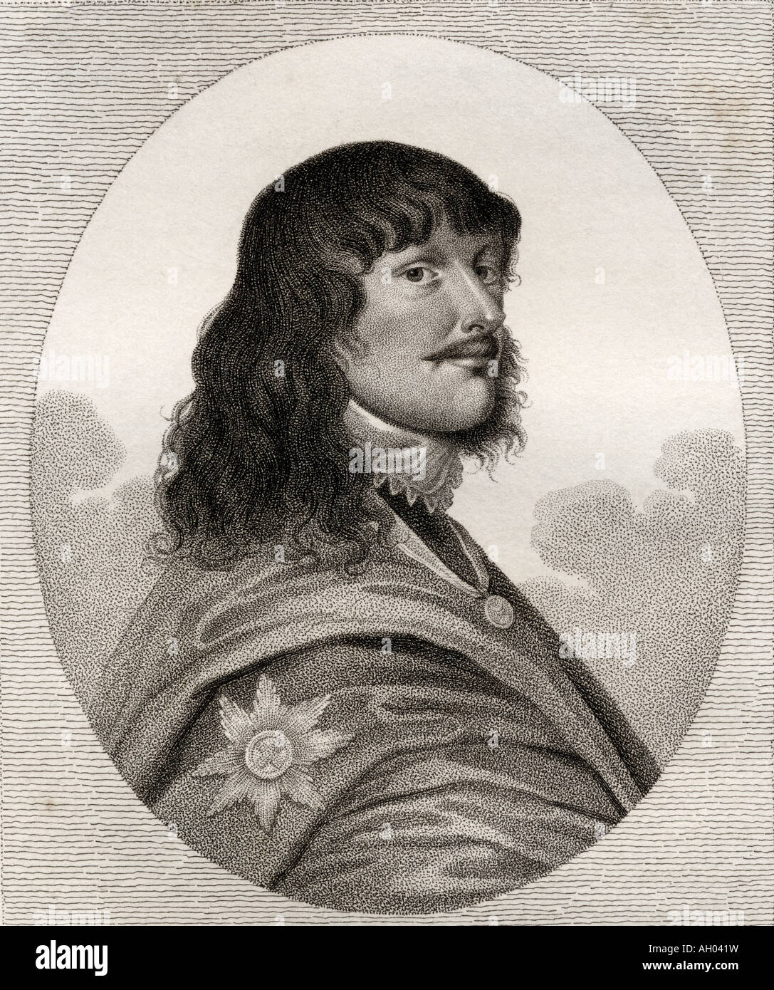 James Stanley, 7th Earl of Derby, aka Baron Strange, byname Great Earl of Derby, 1607 - 1651.  English nobleman, politician and prominent Royalist. Stock Photo
