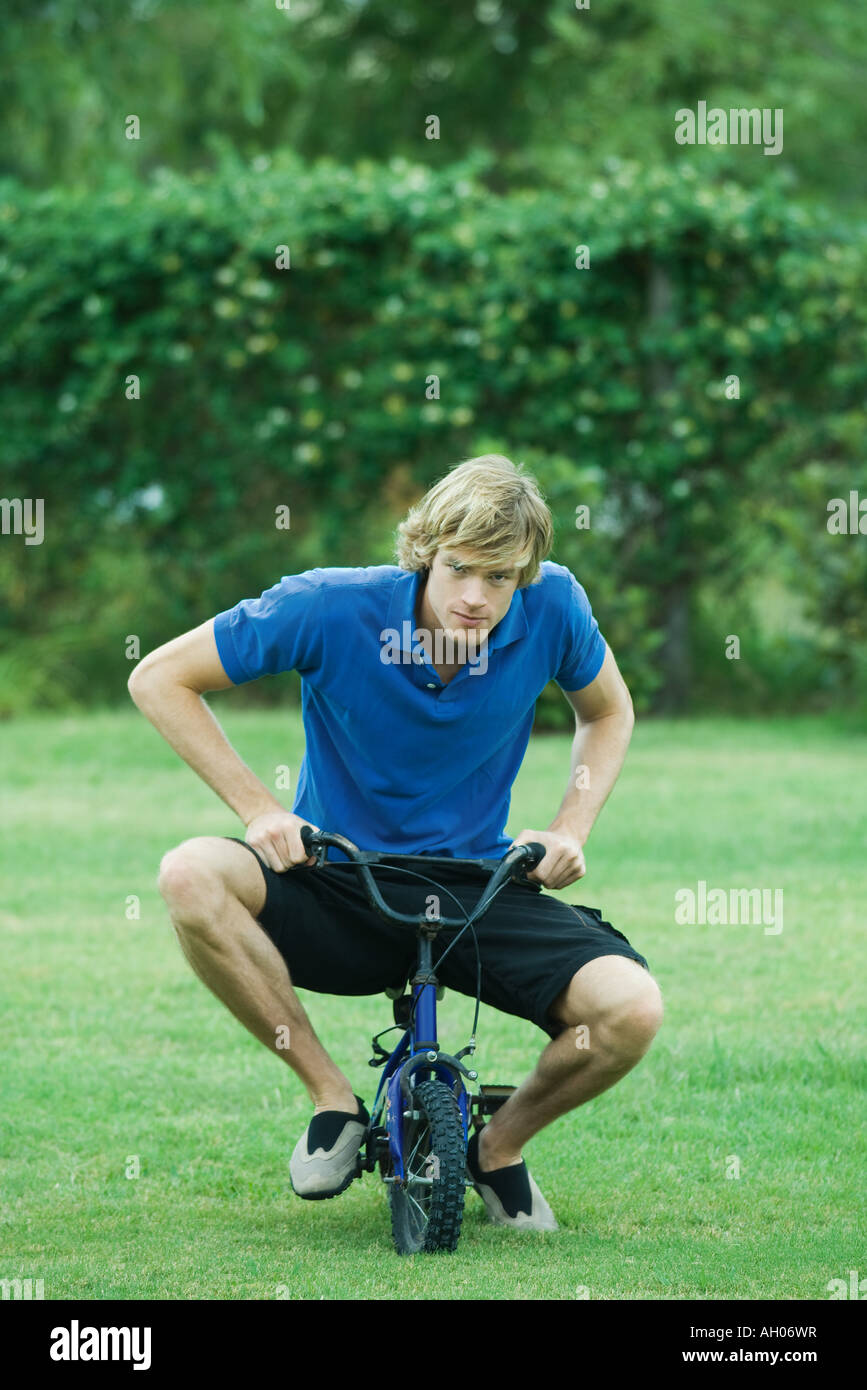riding small bike