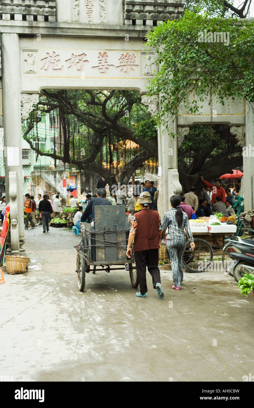 China, Guangdong province, street market Stock Photo