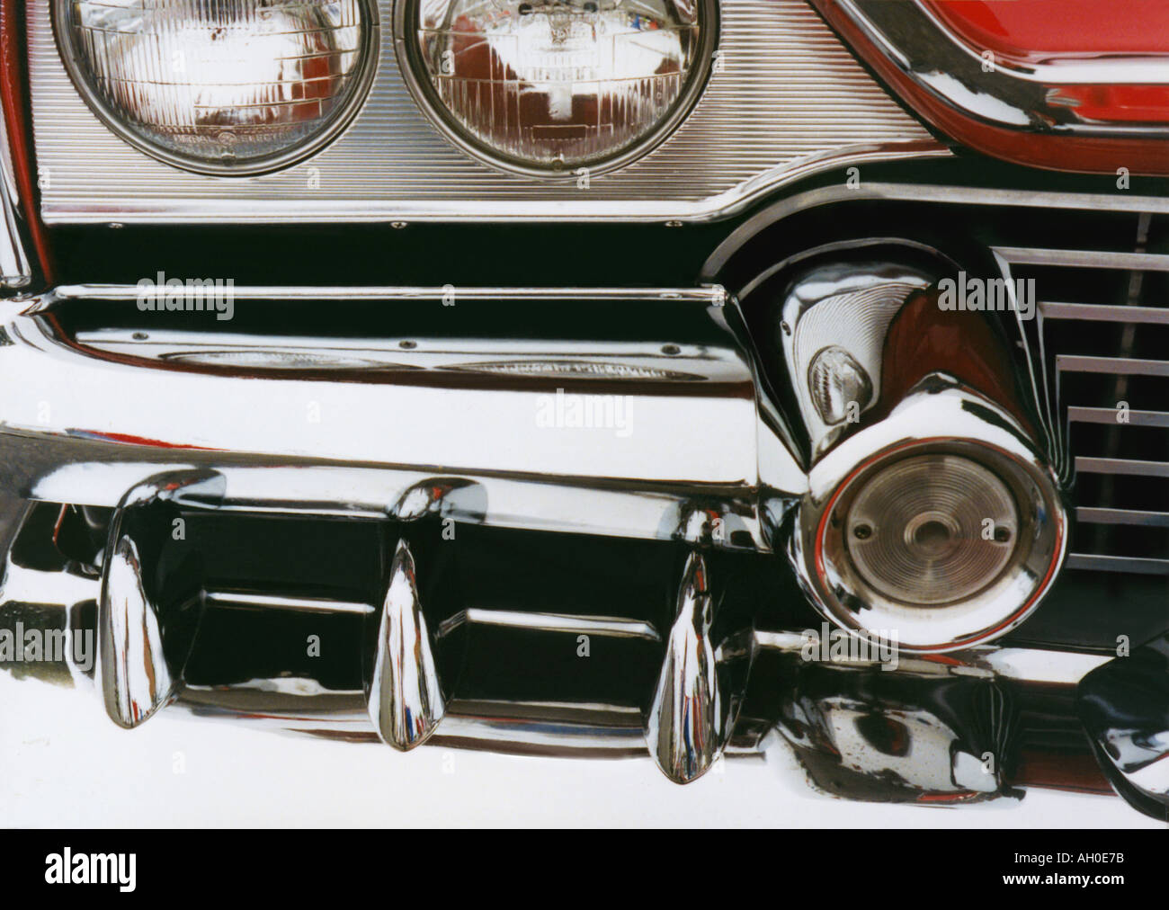 1957 Dodge Custom Royal Lancer Chrome bumper Stock Photo