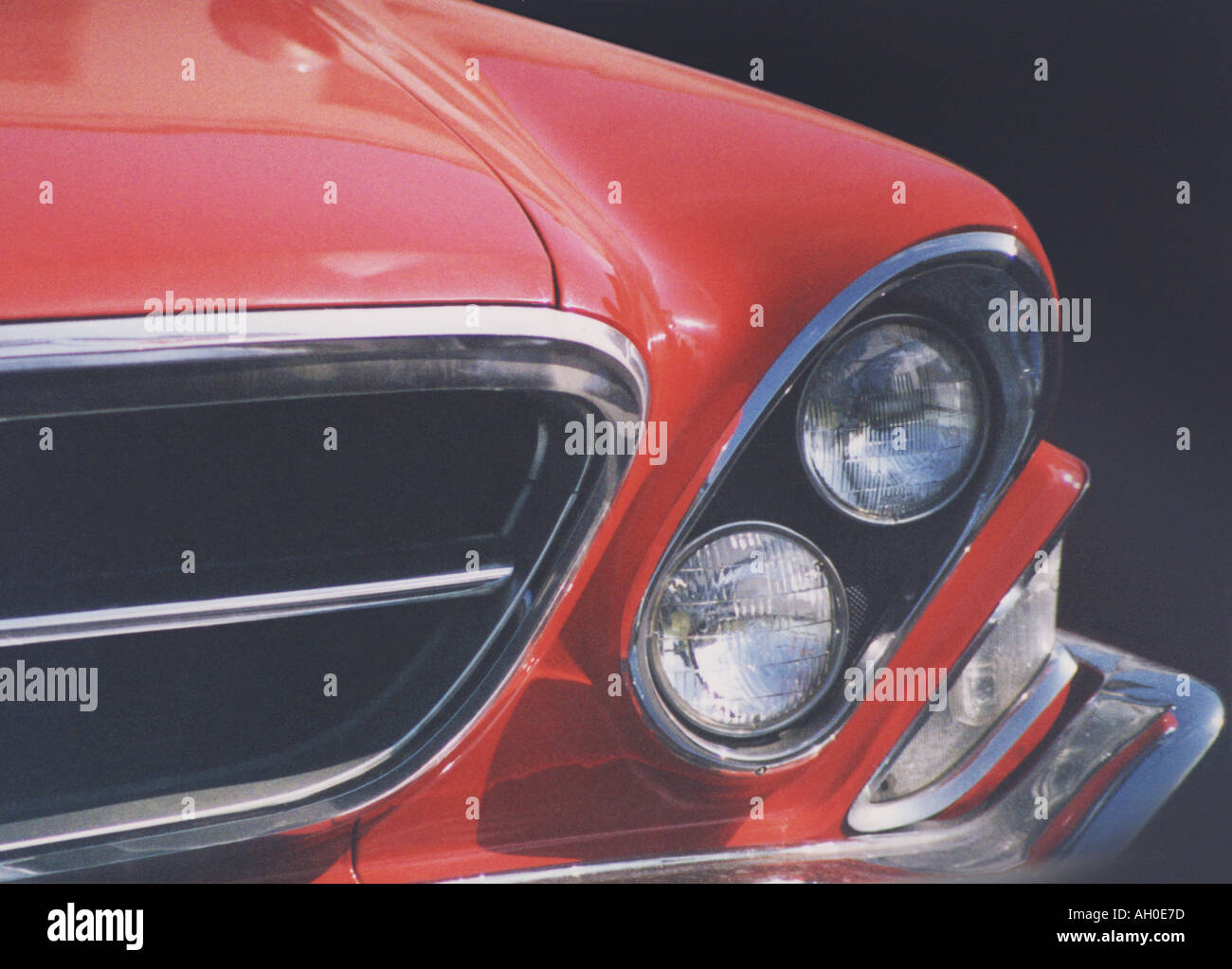 1962 Chrysler New Yorker headlight and grill detail Stock Photo