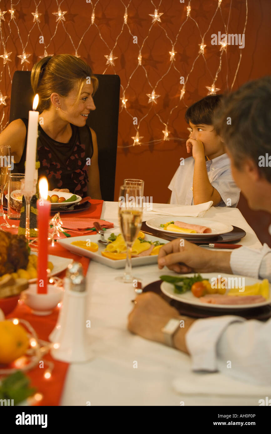 Family christmas dinner side on hi-res stock photography and images - Alamy