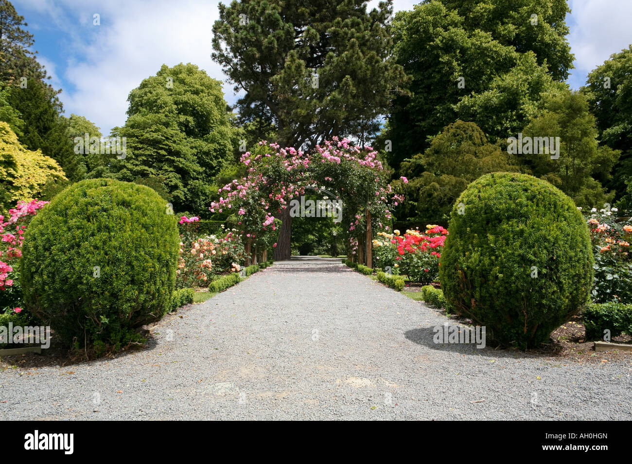 Rose garden botanic gardens christchurch hi-res stock photography and ...