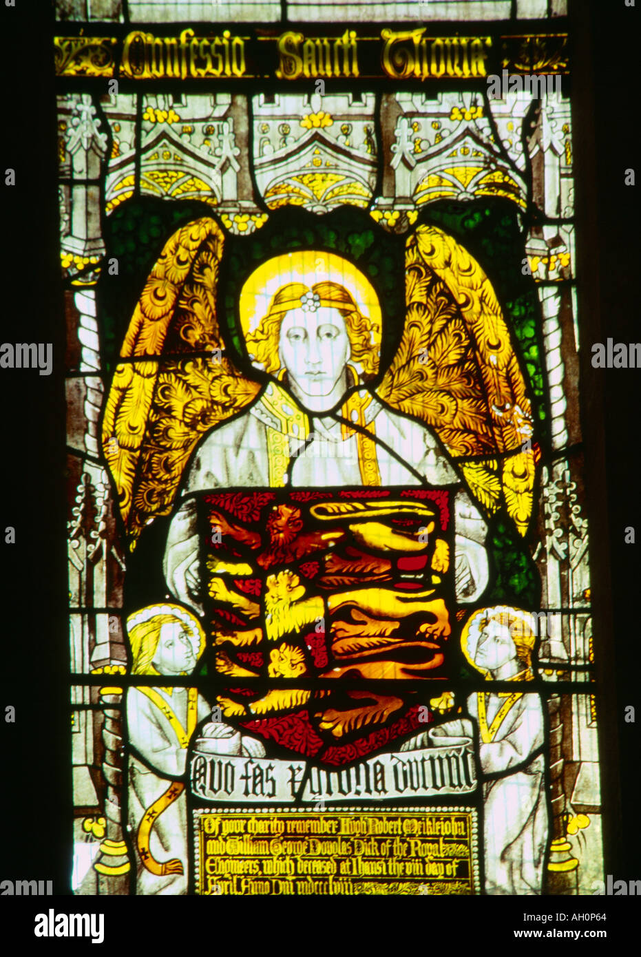 Mumbai India St Thomas Cathedral Stained Glass Window Stock Photo
