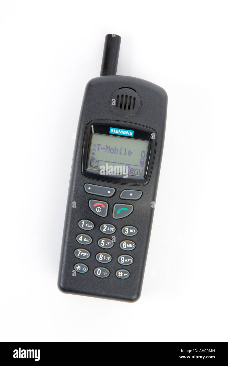 Siemens C25 mobile phone made around year 1999 - 2000 using 2G technology Stock Photo