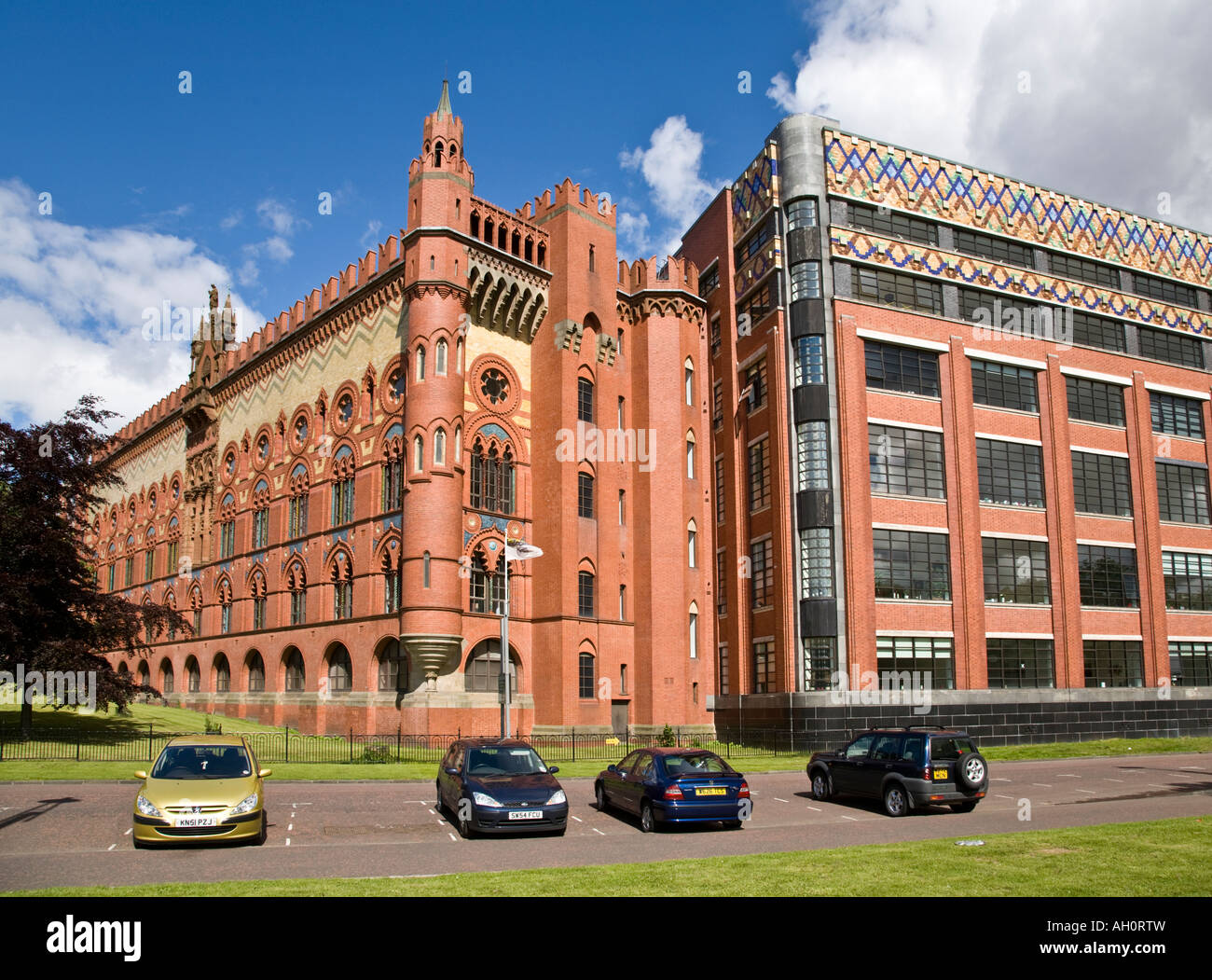 The Old Templetons Carpet Factory At Glasgow Green Scotland Stock Photo