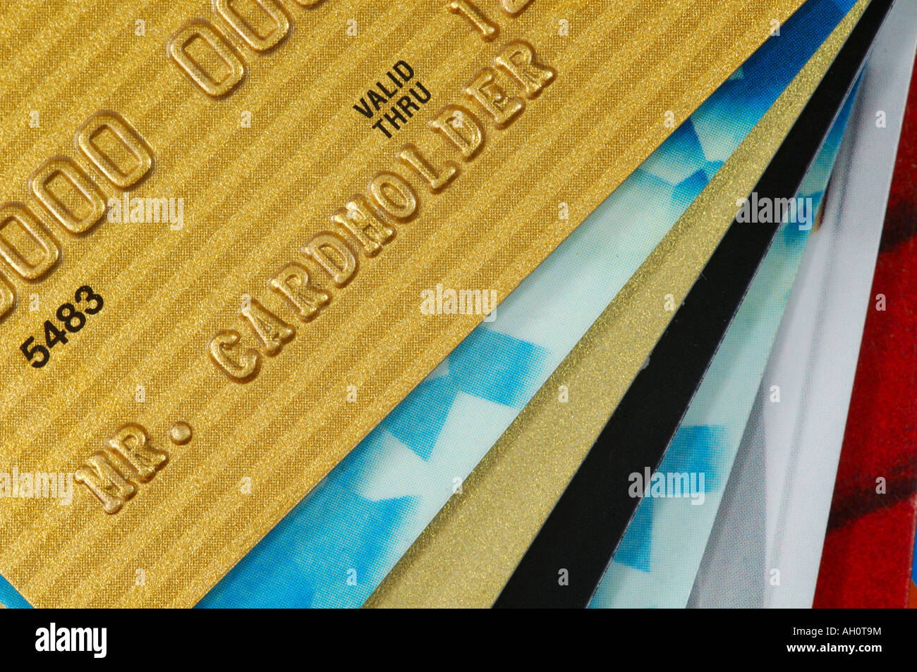 Stack of Credit Cards Stock Photo - Alamy