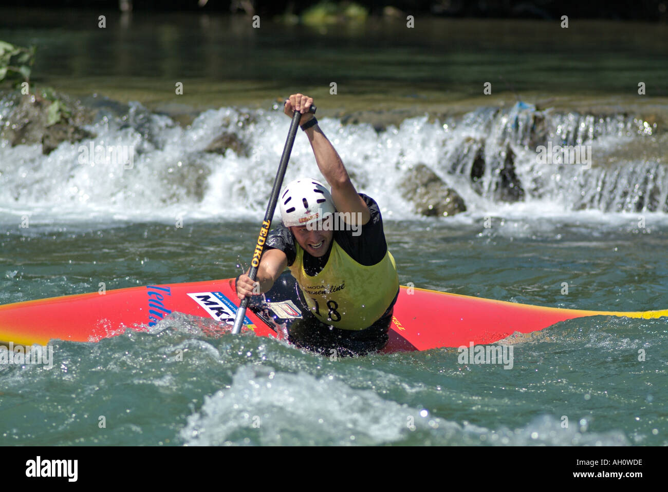 Kayaking on the River Vrbas Bosnia Herzegovina Stock Photo - Alamy