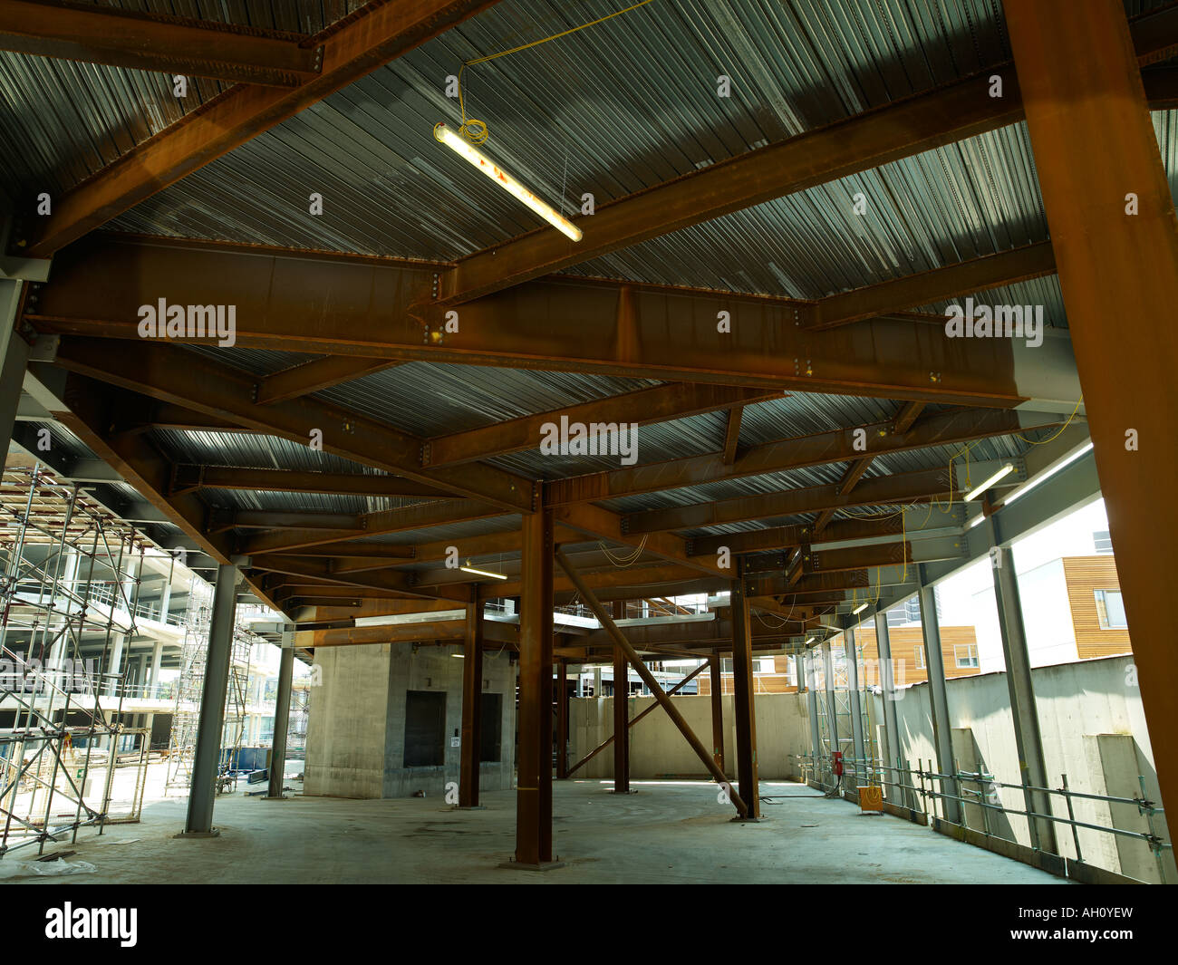 Rusty steel girders Stock Photo Alamy