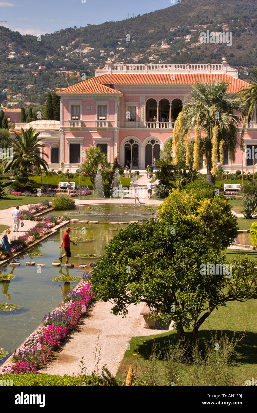 Ephrussi de Rothschild Mansion and Gardens Stock Photo Alamy